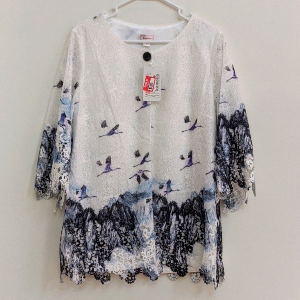 One-Button Jacket/Top/Cardigan